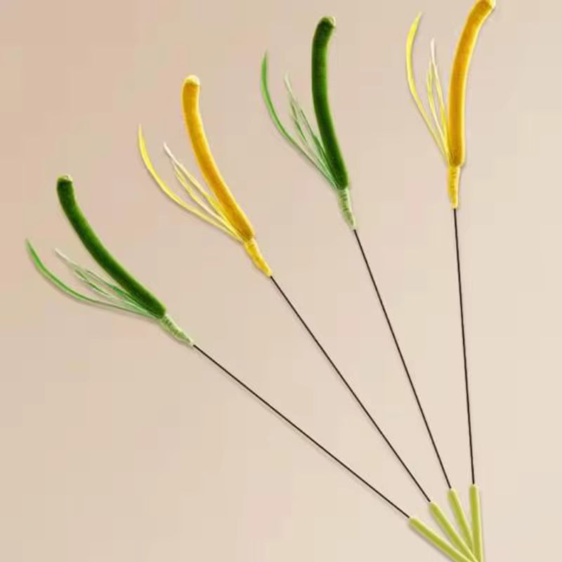 Fjäderstav för Katter med Flexibel Tråd