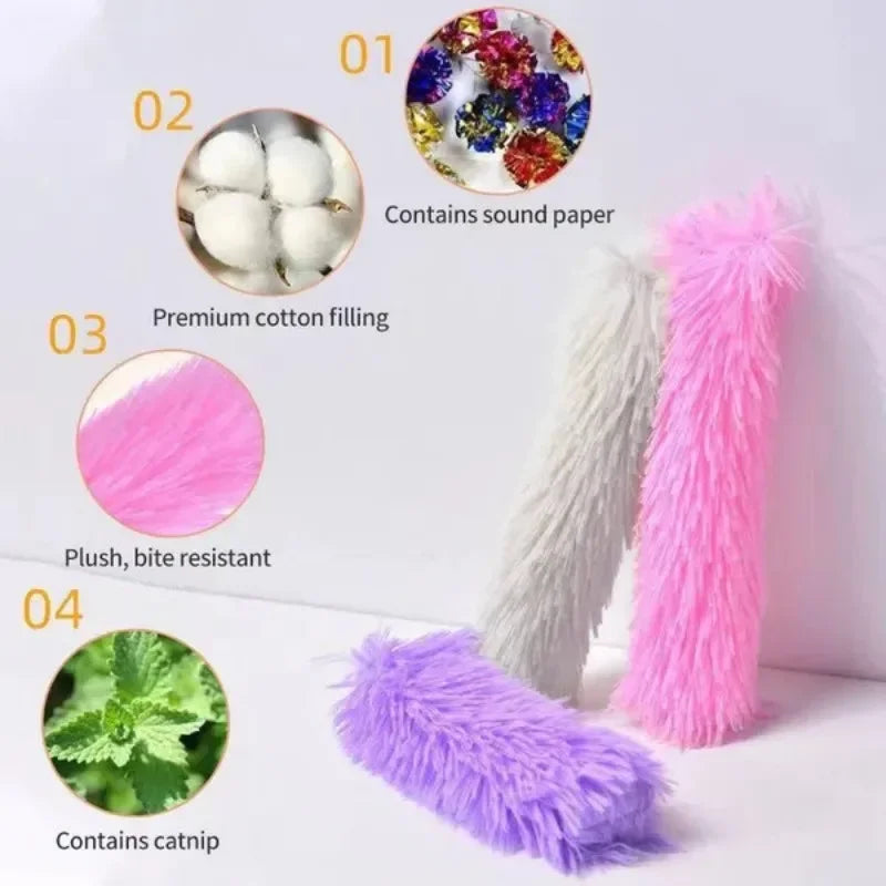interaktive catnip pluhs cat toy for indoor cats